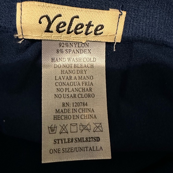 NWT Dark Blue Leggings | OS Regular - Picture 5 of 9